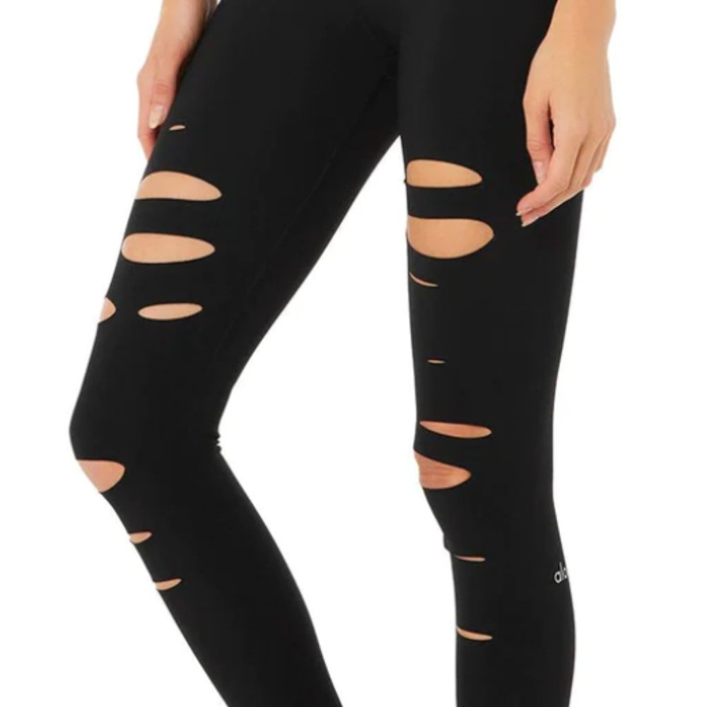 High Waist Ripped Warrior Legging - Small